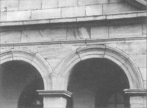 Detail of front arches