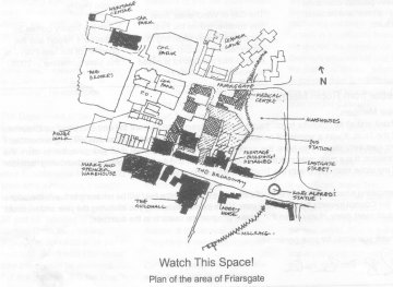 plan of Friarsgate area