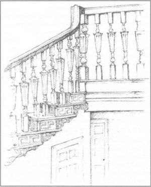 Detail of the staircase from Eastgate House