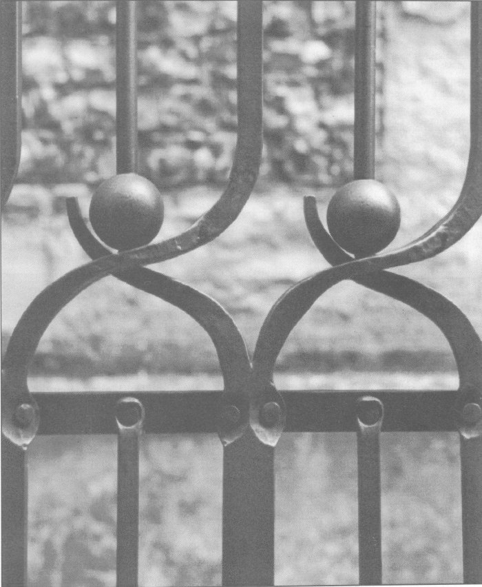 Detail of the Halifax Gates, College St, designed by Charles Normandale