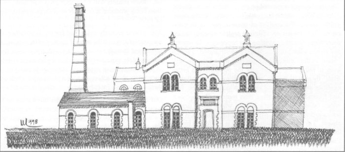 Drawing of Pumping Station by Keith Leaman