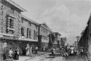 Early print of Gaol in Jewry Street