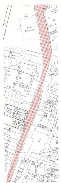 Map of Jewry Street 1871