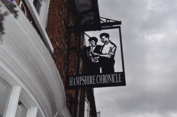 Hampshire Chronicle sign