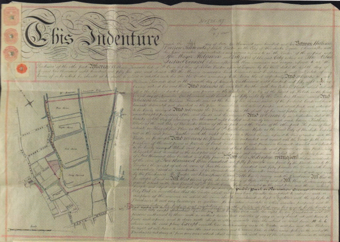 1902 Conveyance and title plan for River Park