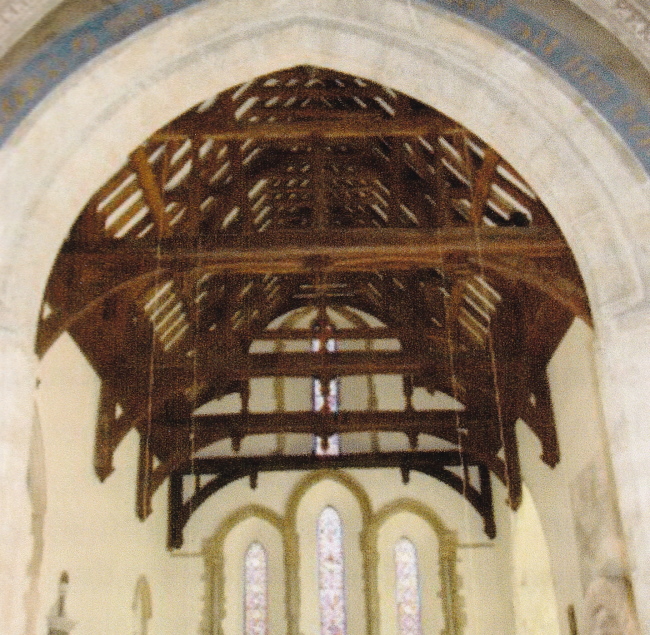 Elizabethan roof timbers, Church of St Mary and St Gabriel, South Harting