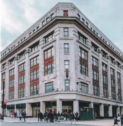 The 92 year old Art Deco M&S store at Marble Arch