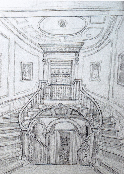 Staircase in Serles House, Southgate Street