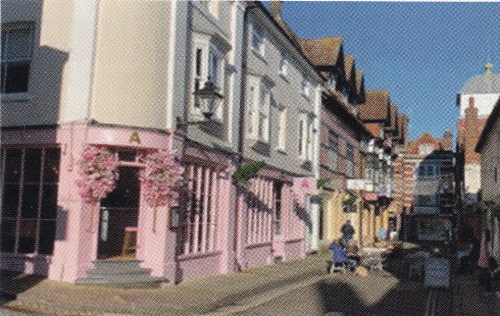 Cafe in St Thomas Street at junction with St Clements Street