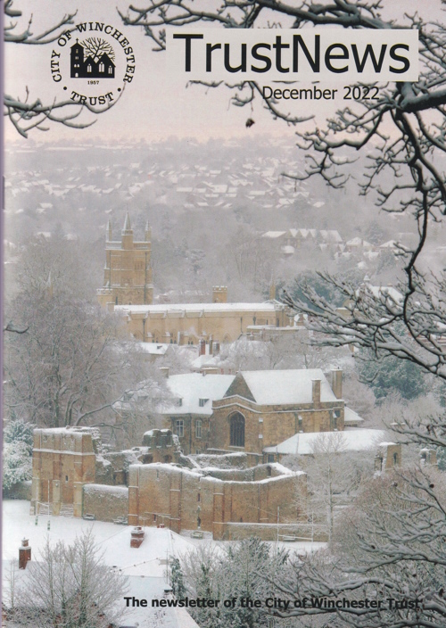 Wolvesey Palace in the snow