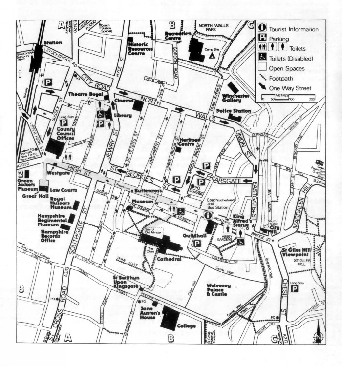 Map of Winchester