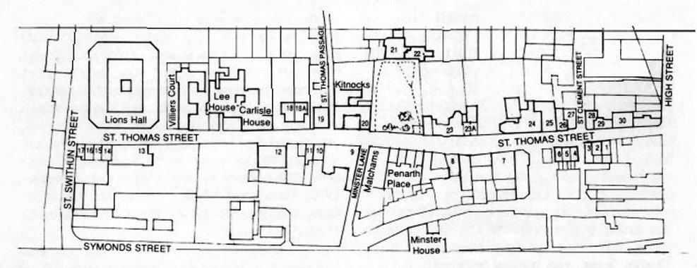 Map of St Thomas Street